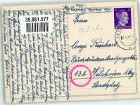 sign. Lingen Mädchen Strohhut Frosch 1944 Künstlerkarte