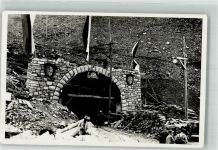 Stolleneingang Arbeiter Bergbau Privatfoto AK