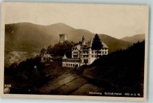 78132 W7746 Hornberg , Schwarzwaldbahn 1910 - mit Burg und Schlosshotel