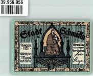 04626 O7420 Schmölln , Thür Notgeldschein 50 Pfg. Ausgabe 1921