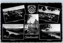 58579 W5885 Schalksmühle - Kirche, Ortsansicht, Glörtalsperre