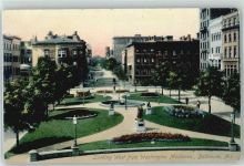 Baltimore - Kunst-Karte, Washington Monument