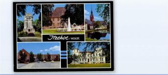 25524 W2210 Itzehoe - Bismarcksäule, Prinzesshof, St. Laurentii-Kirche, Mittelsschule, Staatsanwaltschaft