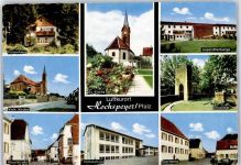 67691 W6755 Hochspeyer - Kath. Kirche, Ev. Kirche, Jugendherberge, Volksschule