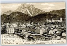 87629 W8958 Füssen - Blick über Füssen zu den Bergen
