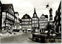 34560 W3580 Fritzlar - Markt mit Rolandsbrunnen