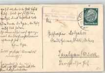 04654 O7231 Benndorf b Geithain - Landpoststempel Die Dorfwehr Scherenschnitt