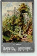 99510 O5321 Wartburg Künstlerkarte Wartburg