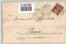 Luzern Lucerne Frau Tanz 1898 Künstlerkarte