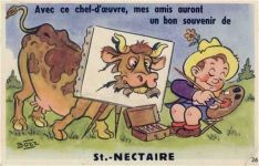 63710 Saint-Nectaire - Saint-Nectaire (Frankreich) Leporello II (Stauchung, fleckig RS)