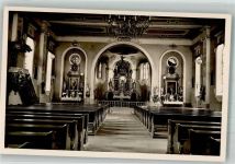 77887 W7595 Sasbachwalden Foto AK Inneres der Wallfahrtskirche Dreifaltigkeit Fotograf Käshammer