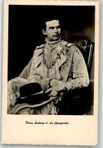 Portrait des jungen Königs als Georgiritter Verlag Pfleghaar Nr. 118/47 Adel Ludwig II Foto AK