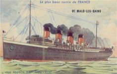 59240 Malo les Bains - Malo les Bains (Frankreich) Leporello, Kreuzfahrtschiff I-II
