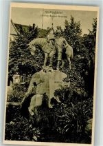 38300 W3340 Wolfenbüttel , Niedersachs Foto AK Denkmal Herzog-August Brunnen