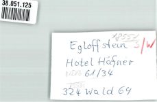 91349 W8551 Egloffstein FOTO KEINE AK Hotel Häfner Terrasse Foto Original aus Archiv eines Ansichtskartenverlages Ort handschriftlich