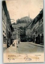 38889 O3720 Blankenburg Harz 1904 - Tränkestraße mit Bergkirche St. Bartholomäus und Schloss