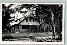 Herrgottschnitzerhaus Foto AK Hüttenstempel Hergottschnitzerhütte
