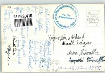 Herrgottschnitzerhaus Foto AK Hüttenstempel Hergottschnitzerhütte
