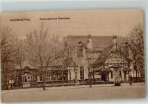 38300 W3340 Wolfenbüttel , Niedersachs 1920 Foto AK Gasthaus Sternhaus Litfaßsäule