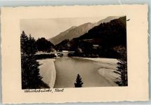 87629 W8958 Füssen Gebrauchsspuren Ulrichsbrücke Gasthaus Pension Foto AK