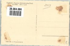 87629 W8958 Füssen Gebrauchsspuren Ulrichsbrücke Gasthaus Pension Foto AK
