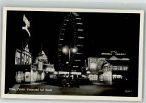 1020 Wien 2. Bezirk, Leopoldstadt 1950 Foto AK Riesenrad Prater Nacht Zensurstempel