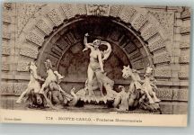 Monte Carlo 1926 Foto AK Denkmal Fontaine Monumentale