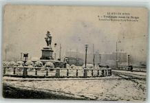 31000 Toulouse 1909 Winter Denkmal Paul Riquet Straßenbahn