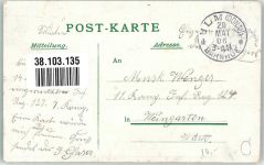 Landser in Uniform küsst seine Liebste am Brunnen Soldatenliebe 1906 Künstlerkarte