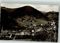 37412 W3429 Sieber Foto AK Panorama des Ortes mit der St. Benediktus-Kirche Verlag Lederbogen