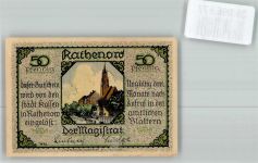 14712 O1830 Rathenow Notgeldschein Notgeld 50 Pfennig