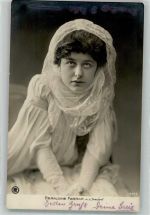 Portrait der Geraldine Farrar als Traviata Rotophot 9916 Opernsänger 1905