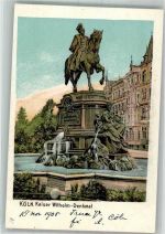 W5021 Köln Altstadt-Nord 103 Denkmal u. Brunnen Adel Kaiser Wilhelm I 1905