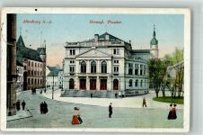 04600 O7400 Altenburg , Thür 1913 Gebrauchsspuren Herzogl. Theater