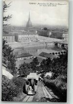 10100 Torino Turin Foto AK Bergbahn Monte dei Cappuccini