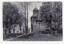 Visselhövede mit Partie an der Kirche gelaufen, Marke entfernt. Gute Erhaltung.