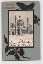 von der Karlskirche im Winter gelaufen. Gute Erhaltung.