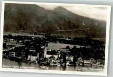 83700 W8183 Rottach-Egern 1940 Foto AK Fliegeraufnahme des Ortes mit Kirche St. Laurentius