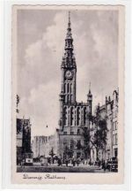 Danzig / Gdansk mit Partie am Rathaus ungelaufen Gute Erhaltung.