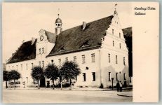 04916 O7930 Herzberg , Elster Foto AK Rathaus Fotograf Linke VEB Bild und Heimat