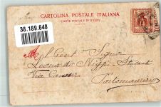 10100 Torino Turin 1902 Gebrauchsspuren Bahnhof