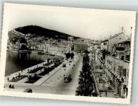 Split Spalato Foto AK Omnibus Straße Hafen