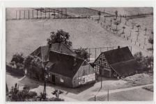 Häger bei Bielefeld mit Gasthof Fritz Massmann gelaufen, mit Marke und Stempel von 1960 kleiner Knick oben links, sonst gut erhalten