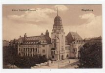 Magdeburg Kaiser Friedrich - Museum. Als Feldpost gelaufen mit Stempel vom 23.10.1918. Top Erhaltung.