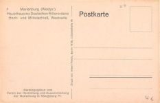 Marienburg / Malbork. Haupthaus Deutschen Ritterordens. Hoch- und Mittelschloß, Westseite ungelaufen Gute Erhaltung.