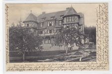 Oberdachstetten mit Gruss aus Waldheim gelaufen, mit Marke und Stempel von 1904. Leichter Stempeldurchdruck, leichter Bug unten links, leicht fleckig, sonst gut erhalten