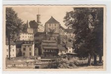 der Bergstadt Habelschwerdt / Bystrzyca Klodzka gelaufen 1937. Leichter Stempeldurchdruck. Rückseite leicht fleckig, sonst gut erhalten