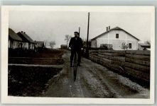 Hochrad Fahrrad 1938 Privatfoto KEINE AK