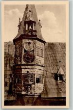 97199 W8703 Ochsenfurt 1505 - Kunst Uhr am Rathaus