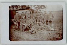 Gruppenfoto Pfeife AK Uniform WK I Privatfoto AK